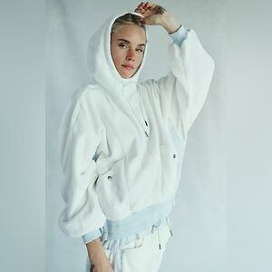 FREE PEOPLE FP Movement Snow Day Hoodie in White Size X-Small